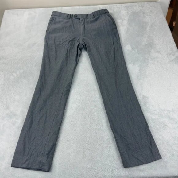 Carolina Herrera Wool Dress Pants Grey Women Size 8 US 36 EU - Picture 1 of 12